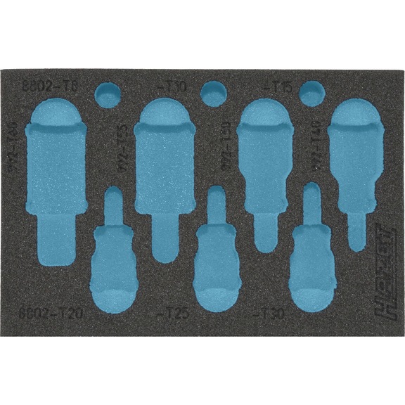 HAZET Soft foam insert 2C empty 163-218L - Insert for tool trolley