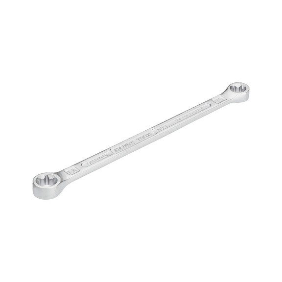 HAZET Double box wrench TX 609-E6XE8 Outer TX profile E6, E8 - Double box wrench