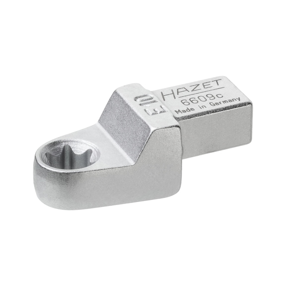HAZET Socket TX ring wrench 6609C-E10 Socket square external TX profile - Combination wrench