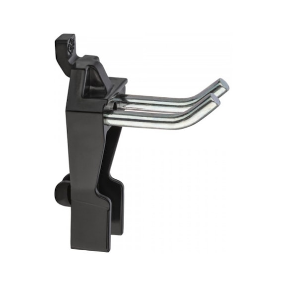 HAZET Tool holder Mounting on perforated walls with rectangular perforation Double hook 60 mm - Perforated plate hook (perforated plate)