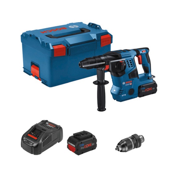 BOSCH GBH 18V-28 CF cordl rot hmmr dr w SDS plus, 2x ProCORE 18 V 8.0 Ah batt - GBH 18V-28 CF cordless hammer drill