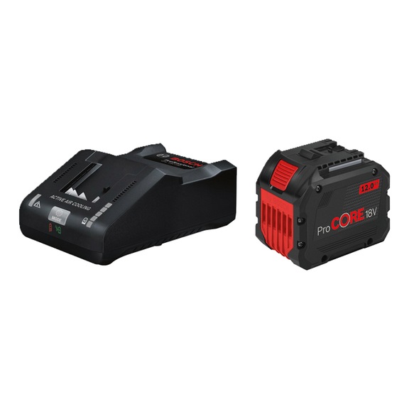 Základní sada BOSCH, 2x ProCore 18 V 12,0 + 18V-160, nabíjecí proud 16 A - Startovací sada s&nbsp;ProCORE 18&nbsp;V 8,0&nbsp;Ah + GAL 18V-160
