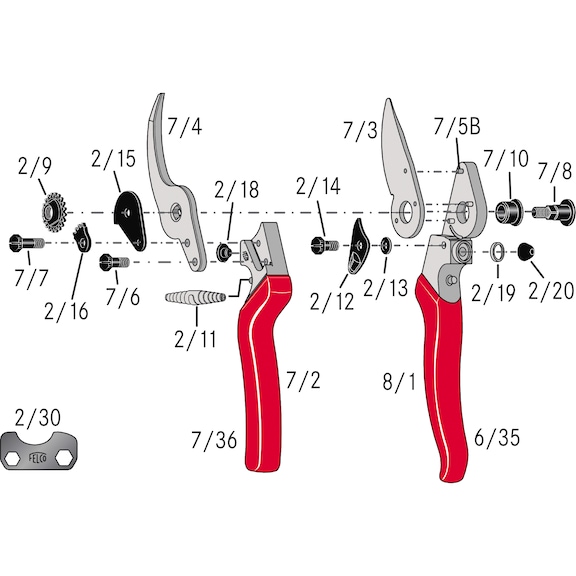 FELCO model 8 pruning shears - FELCO 8 pruning shears/secateurs