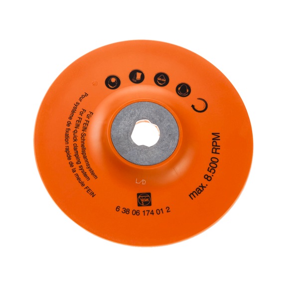 FEIN Elastic sanding disc diameter 180 mm 63806174012 - Abrasive tool made of abrasive on backing