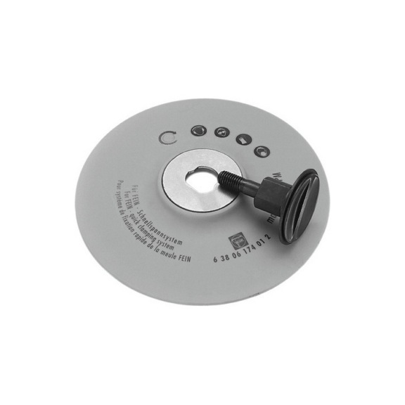 FEIN Elastischer Schleifteller Durchmesser 180 mm 63806174028 - Schleifwerkzeug aus Schleifmittel auf Unterlage