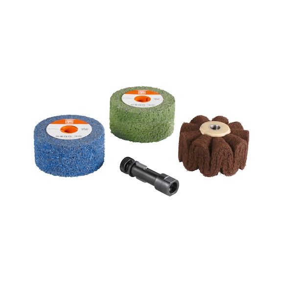 FEIN Edelstahl-Set Satinieren Profile 63721054020 - Elektrowerkzeug (Zubehör, Sonstiges)