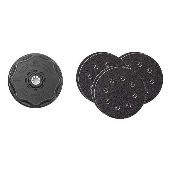 FEIN sanding set diameter 115 mm holder SLP 63806195210 - Abrasive tool made of abrasive on backing