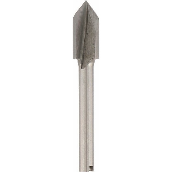BOSCH Milling cutter HSS 6.4 mm V-groove pointed 2615064032 - Milling cutter with shank and non-detachable cutting edges (other)