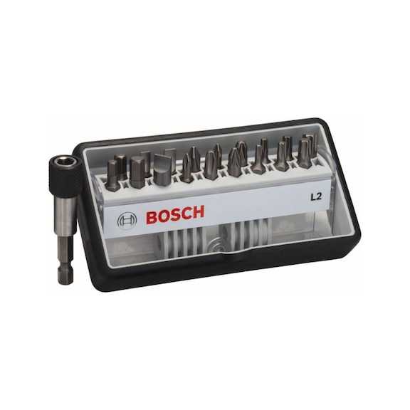 BOSCH 181-piece screwdriver bit set L PH/PZ/T/S/HEX Extra Hard 2607002568 - Screwdriver bit (assortment)