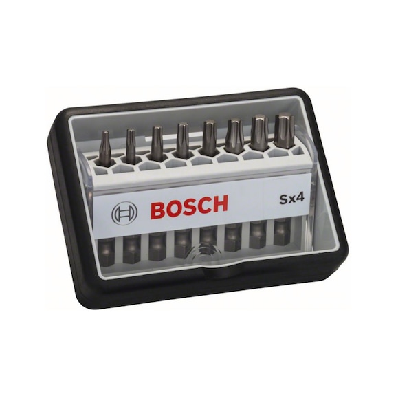 BOSCH 8-teilig Schrauberbit-Set Sx T Extra Hard-Ausführung 2607002559 - Schraubendrehereinsatz (Sortiment)