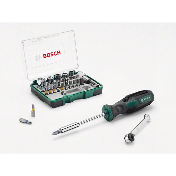 BOSCH 27-piece mini ratchet set hand screwdrivers 2607017331 - Hand tools (parts)