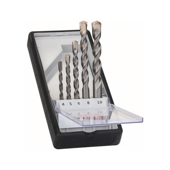 BOSCH 5-piece CYL-3 concrete drill bit set Robust Line 4-10 mm 2607010524 - Solid drill bits (non-detachable cutting edges)