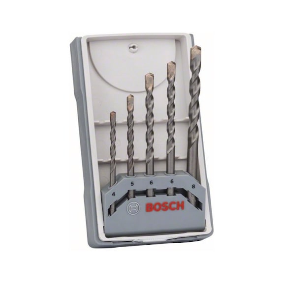 BOSCH 5-piece CYL-3 concrete drill bit set 4-8 mm 2607017080 - Solid drill bits (non-detachable cutting edges)