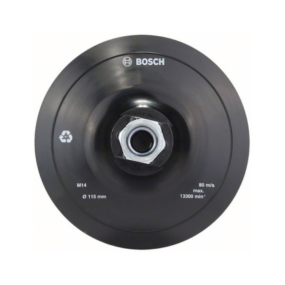 BOSCH backing pad with Velcro fastener 115 mm 2608601076 - Adhesive backing pad