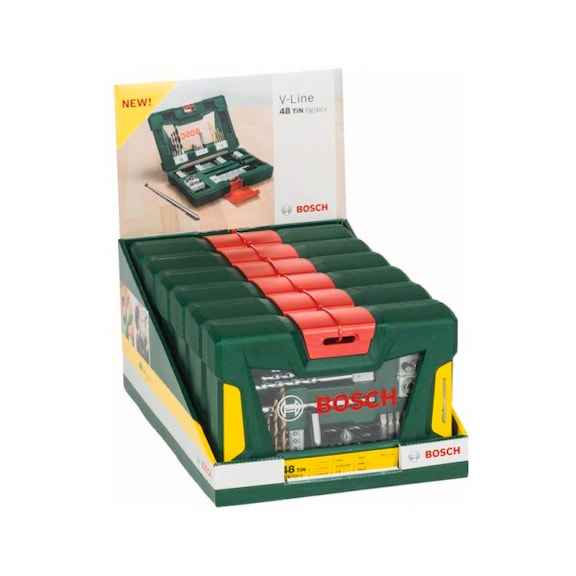 BOSCH V-Line Box drill and bit set 48-piece magnetic bar 2607017303 - Hand tools (other)
