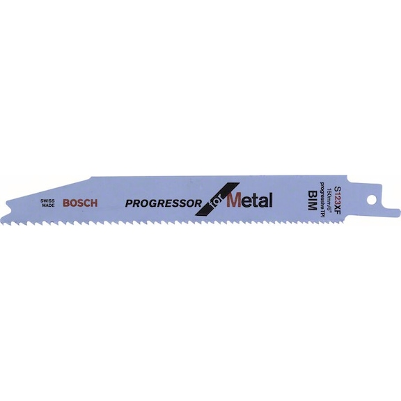 BOSCH Säbelsägeblatt S 123 XF Progressor for Metal 5er-Pack 2608654402 - Sägeblatt für Säbelsäge