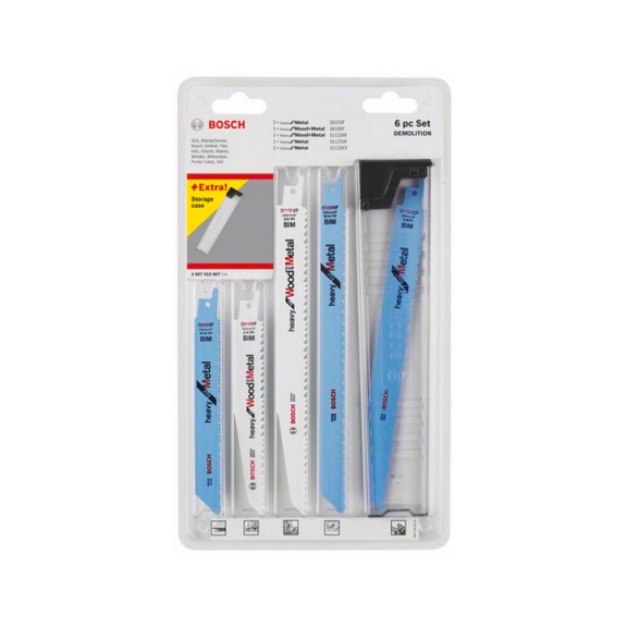 BOSCH BOSCH 6-teilig S&auml;bels&auml;geblatt-Set Demolition 2607010907 - S&auml;geblatt Sortiment