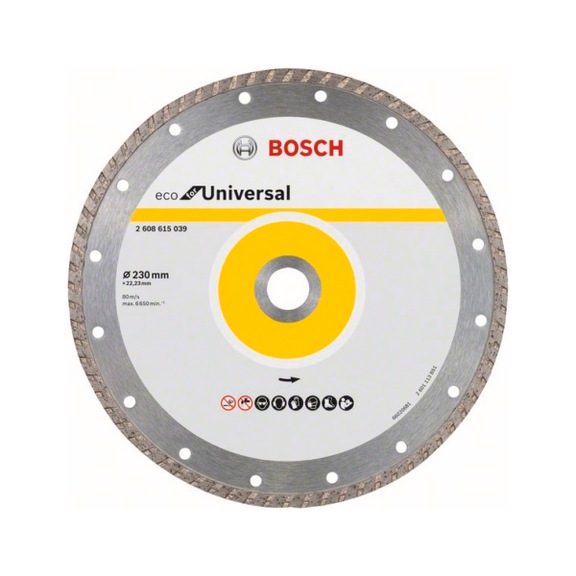 BOSCH Diamond cutting blade Turbo Eco For Universal 230 mm 2608615039 - Diamond cutting disk