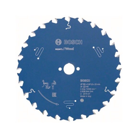 BOSCH Circular saw blade Expert for Wood 190 x 20 x 2.6 mm 24 2608644044 - Circular saw blade (machines)