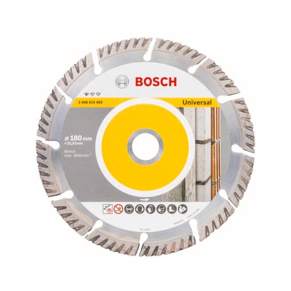 BOSCH Diamanttrennscheibe Standard for Universal 180 x 22,23 2608615063 - Diamant-Trennscheibe