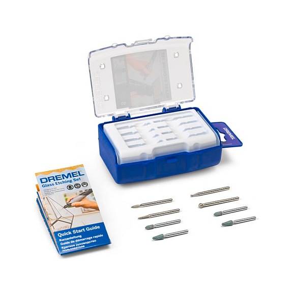 BOSCH Glass engraving set 8-piece with carrying case Accessory instructions 2615C682JA - Power tool (other)