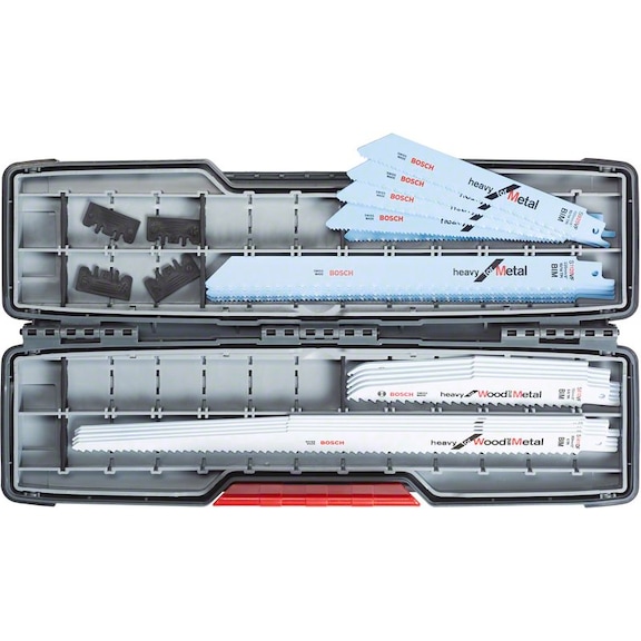 BOSCH 16-piece reciprocating saw blade set ToughBox for demolition work 2607010997 - Saw blade assortment