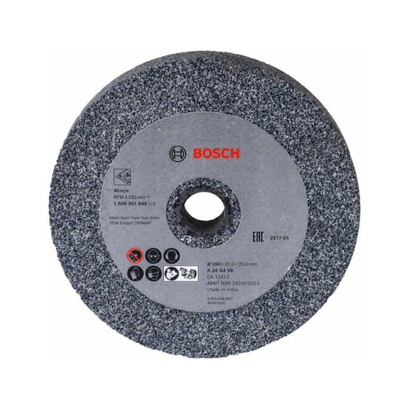 BOSCH Grinding wheel for double grinders grit size 24 1609201649 - Abrasive tool made of abrasive on backing