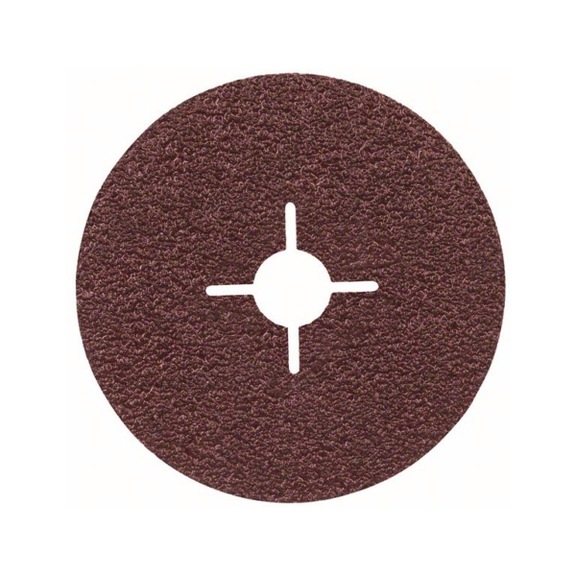 BOSCH Fiberschleifscheibe R444 Expert Metal Korund 125 mm 22,23 mm 24 2608605474 - Fiberschleifscheibe