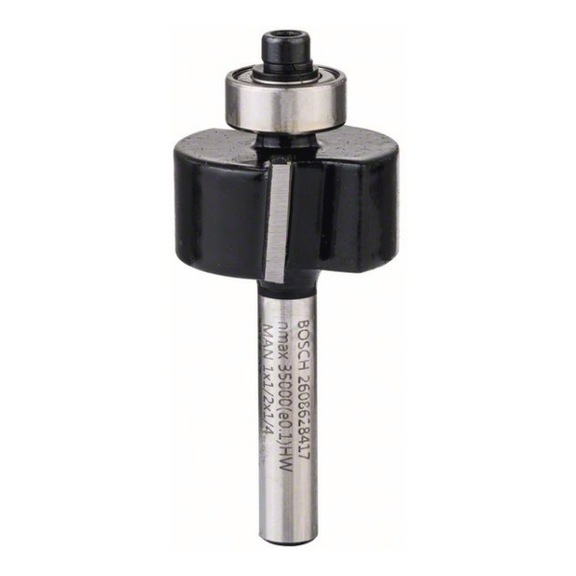 BOSCH chamfer cutter 1/4-inch D1 25.4 mm L 12.7 mm G 54 mm 2608628417 - Milling cutter with shank and non-detachable cutting edges (other)