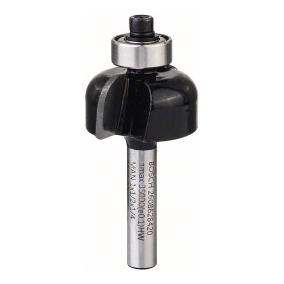 BOSCH chamfer cutter 1/4-inch R1 6.3 mm D 25.4 mm L 12.7 mm G 54 mm 2608628420 - Grooving cutters