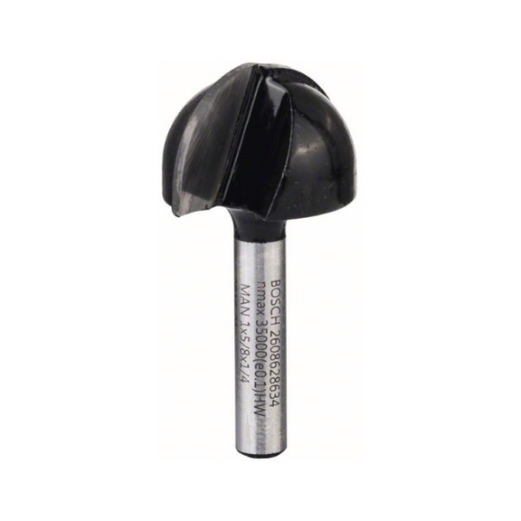 BOSCH chamfer cutter 1/4-inch R1 12.7 mm D 25.4 mm L 15.6 mm G 49 mm 2608628634 - Grooving cutters