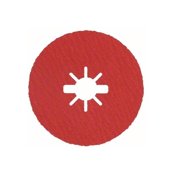 BOSCH Fibre disc X-Lock 115 mm K 100 Star hole R780 Metal Inox 2608619181 - Abrasive made of bonded abrasive with bore or thread