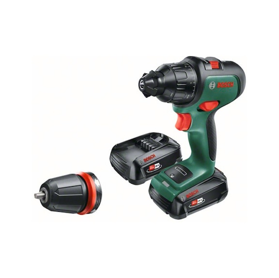 BOSCH Cordless drill driver AdvancedImpact 18 2x rechargeable battery PBA 18V 2.5Ah 06039B5109 - Impact drill (cordless)