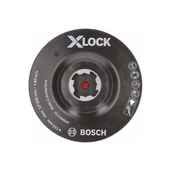 BOSCH X-LOCK backing pad 115 mm velcro 2608601721 - Power tool (accessories)
