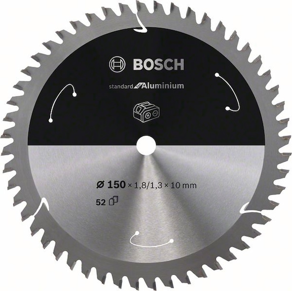 BOSCH Akku-Kreissägeblatt Aluminium 150&nbsp;x&nbsp;1,8/1,3&nbsp;x&nbsp;10 52&nbsp;Zähne 2608837762 - Kreissägeblatt (-Maschinen)