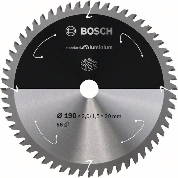 BOSCH Cordless circular saw blade aluminum 190 x 2/1.5 x 20 56 teeth 2608837770 - Circular saw blade (machines)