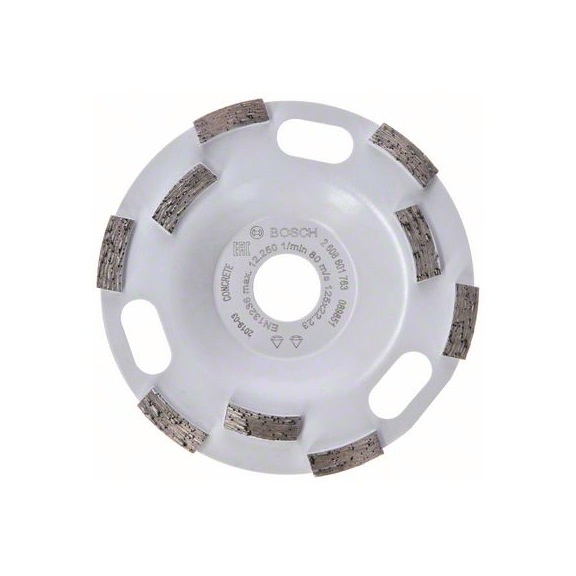 BOSCH Diamond cup wheel Concrete 125 x 22.23 x 5 mm 2608601763 - Grinding tool with diamond or boron nitride with bore