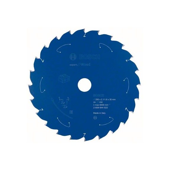 BOSCH Kreissägeblatt für AkkusägenWood 254&nbsp;x&nbsp;2,1/1,6&nbsp;x&nbsp;30 24&nbsp;Zähne 2608644685 - Kreissägeblatt (-Maschinen)