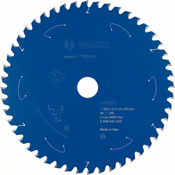 BOSCH Circular saw blade for cordless sawsWood 254 x 2.1/1.6 x 30 48 teeth 2608644686 - Circular saw blade (machines)