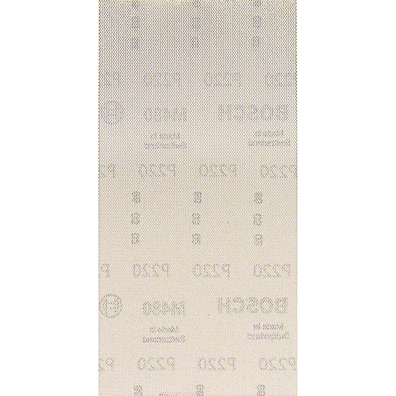 BOSCH M480 Sanding net for orbital sander 115x230mm K220 10-pack 2608900766 - Abrasive tool made of abrasive on backing