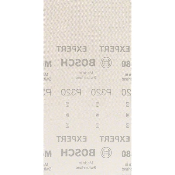 BOSCH M480 Sanding net for orbital sander 115x230mm K320 10-pack 2608900768 - Abrasive tool made of abrasive on backing