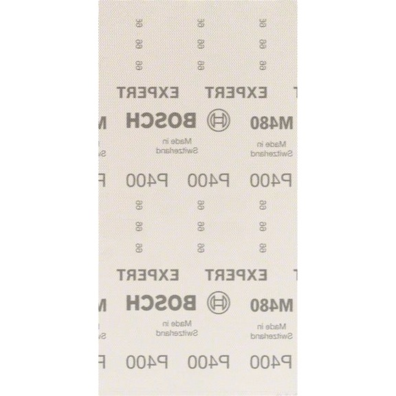 BOSCH M480 Sanding net for orbital sander 115x230mm K400 50-piece 2608900775 - Abrasive tool made of abrasive on backing