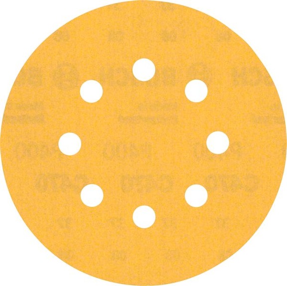 BOSCH EXPERT C470 Sandpaper with 8 holes 125 mm K 400 5-piece 2608900811 - Abrasive tool made of abrasive on backing