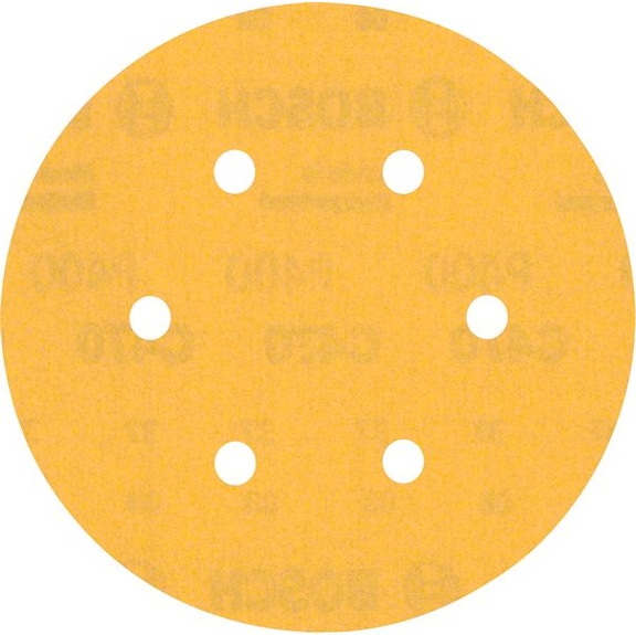 BOSCH EXPERT C470 Sandpaper with 6 holes 150 mm K 400 5-piece 2608900821 - Abrasive tool made of abrasive on backing