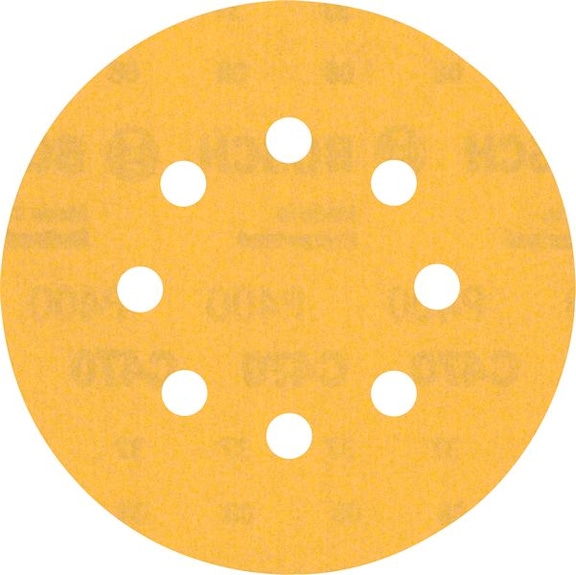 BOSCH C470 Sandpaper with 8 holes 125 mm K 400 50-piece 2608900916 - Abrasive tool made of abrasive on backing