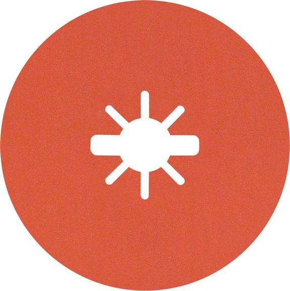 BOSCH R782 Prisma Ceramic fiber disc 115 mm 22.23 mm K 80 5-piece 2608621806 - Fiber sanding disc