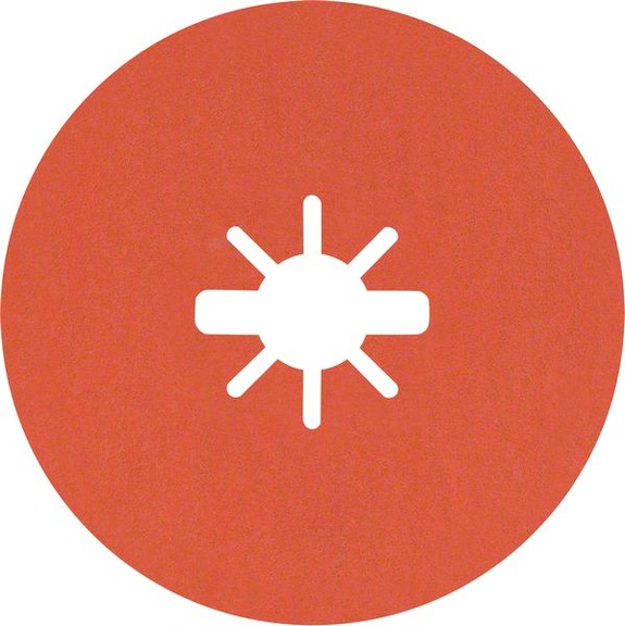 BOSCH R782 Prisma Ceramic Fiberscheibe 115&nbsp;mm 22,23&nbsp;mm K 80 25 Stk. 2608621822 - Fiberschleifscheibe