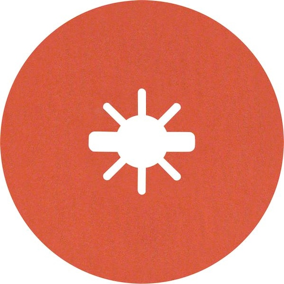 BOSCH R782 Prisma Ceramic fiber disc 115 mm 22.23 mm K 120 25 pcs. 2608621823 - Fiber sanding disc