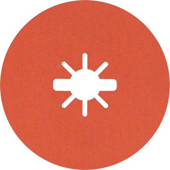 BOSCH R782 Prisma Ceramic fiber disc 125 mm 22.23 mm K 120 25 pcs. 2608621827 - Fiber sanding disc