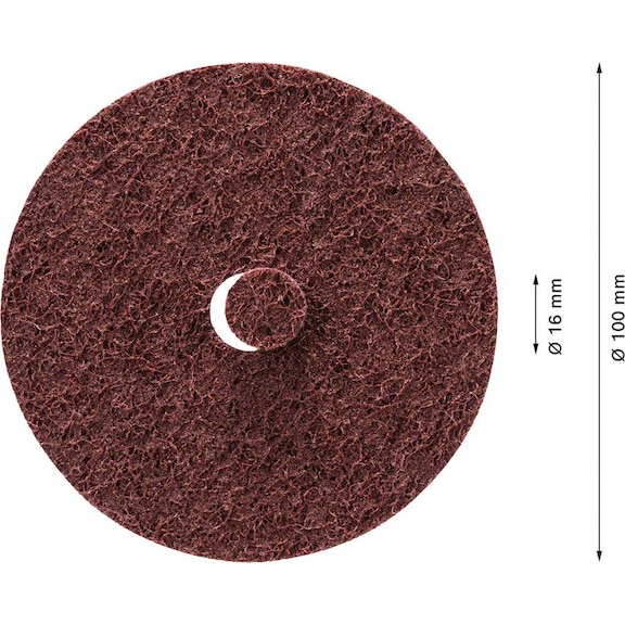 BOSCH EXPERT N477 SCM Scheibe 100x16&nbsp;mm mittel 25-teilig 2608901262 - Schleifwerkzeug aus Schleifmittel auf Unterlage